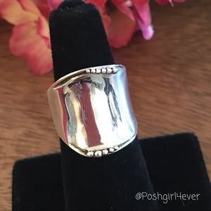 Silpada Cuff Sterling Silver Ring Size 6